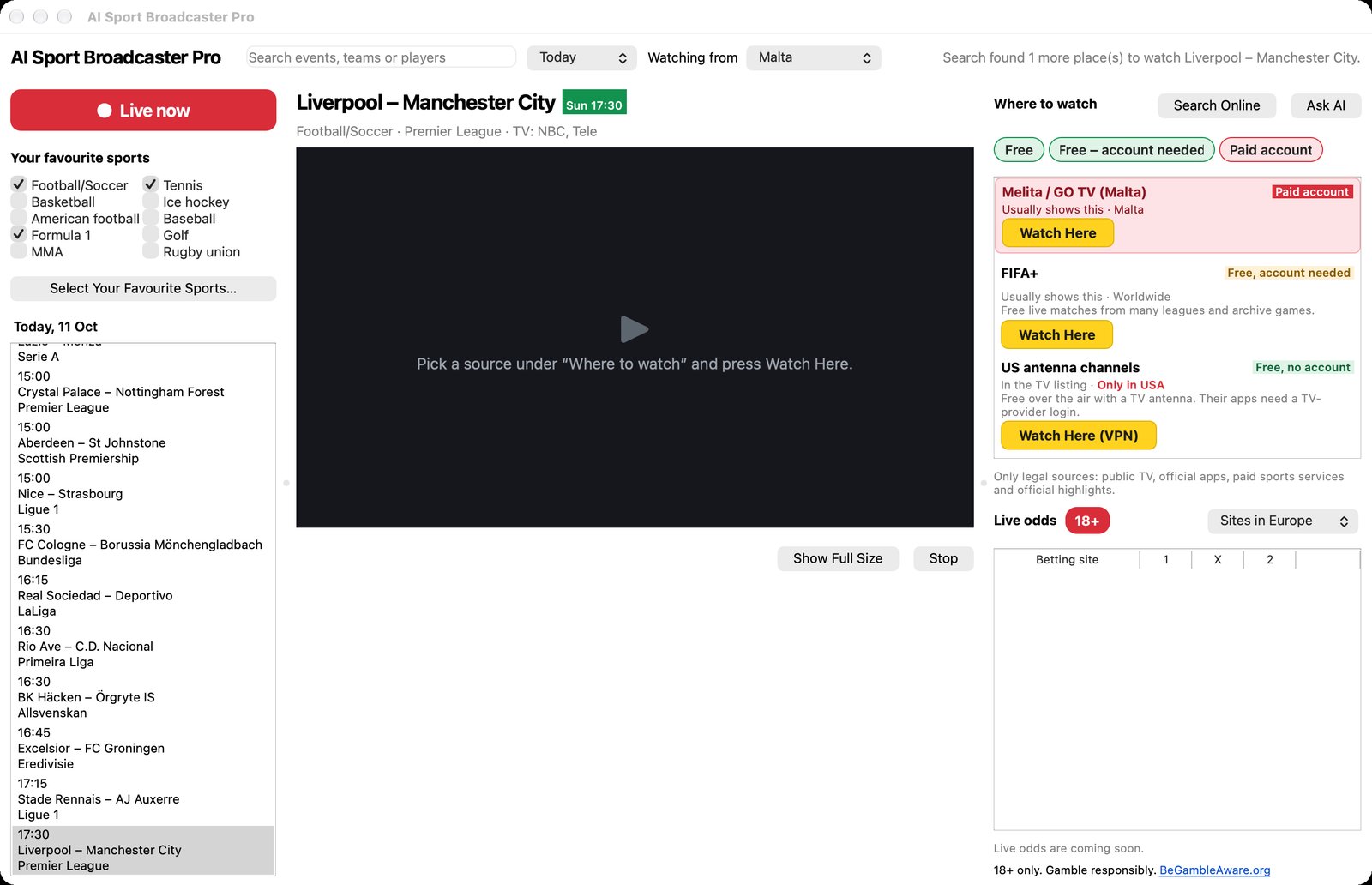 AI Sport Broadcaster Pro screenshot