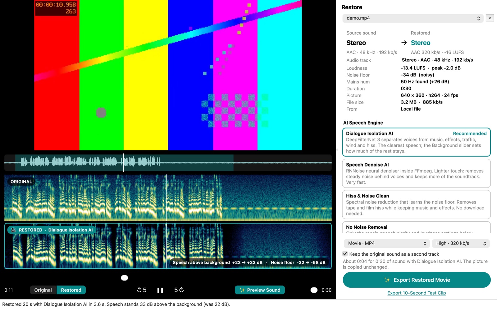 AI Sound Restore Pro screenshot